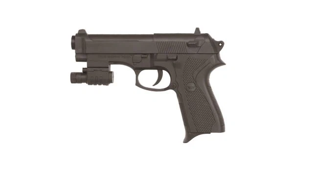 Pistolas de plástico con resorte de juguete